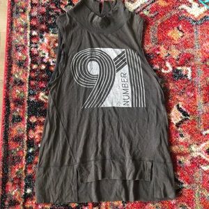 free people mock neck tank, size xs